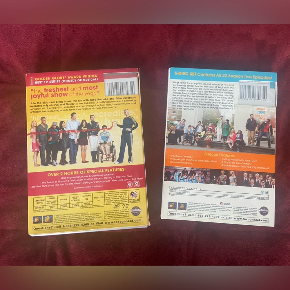 Glee DVD Sets- complete season 1 & season 2 - Picture 2 of 6